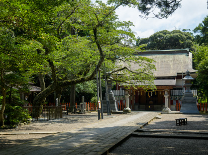 息栖神社の境内